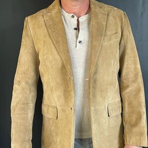Men’s Banana Republic Suede Sports Coat 100% Premium Leather Size 40R